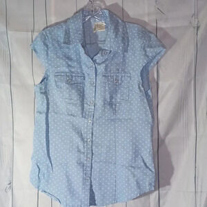 Passport Button down shirt with pearl snaps